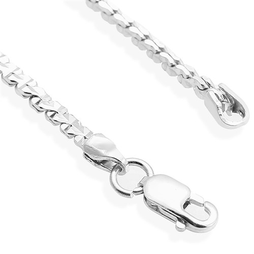 Dây Chuyền Bạc Unisex Mạ Vàng Trắng AvaJi AVJ.N000220.00 Màu Bạc