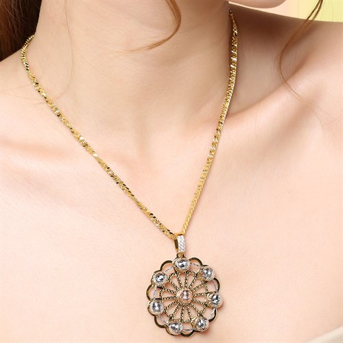 Dây Chuyền Bạc Unisex Mạ Vàng 18K AvaJi AVJ.N000221.00 Màu Vàng