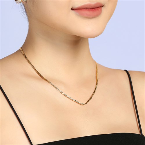 Dây Chuyền Bạc Unisex Mạ Vàng 18K AvaJi AVJ.N000223.00 Màu Vàng