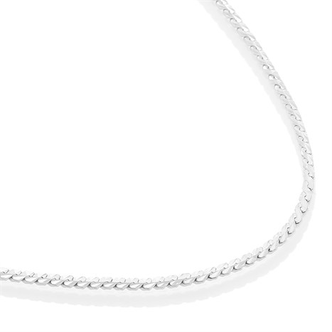 Dây Chuyền Bạc Unisex Mạ Vàng Trắng AvaJi AVJ.N000224.00 Màu Bạc