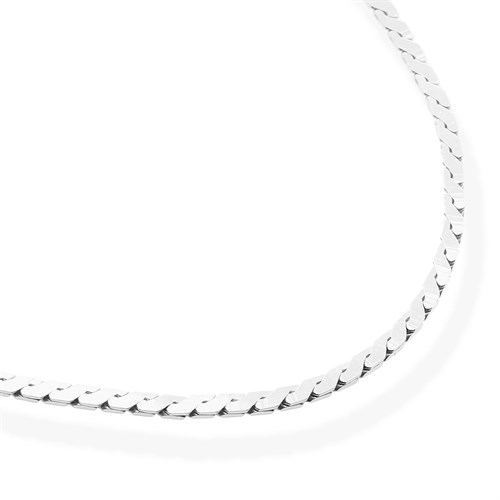 Dây Chuyền Bạc Nữ Mạ Vàng Trắng AvaJi AVJ.N000225.00 Màu Bạc