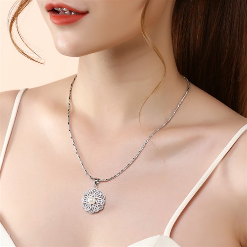 Dây Chuyền Bạc Unisex Mạ Vàng Trắng AvaJi AVJ.N000226.00 Màu Bạc