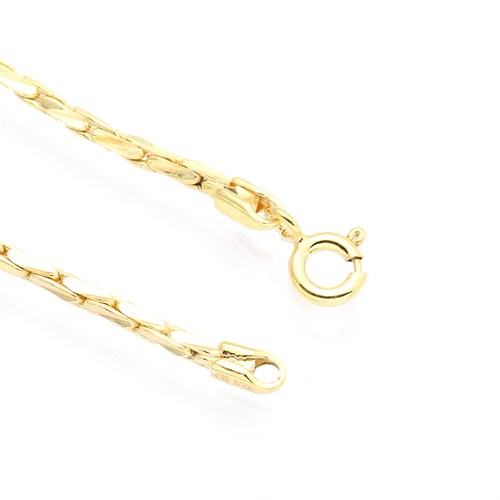 Dây Chuyền Bạc Unisex Mạ Vàng 18K AvaJi AVJ.N000228.00 Màu Vàng