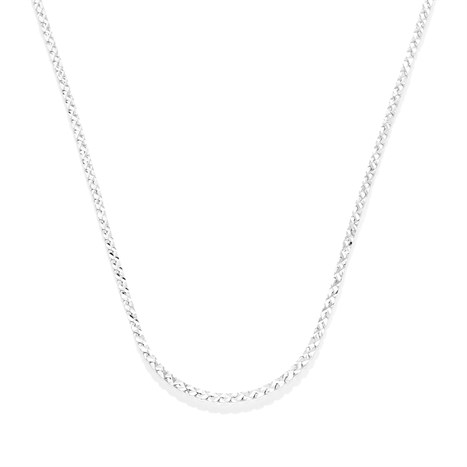 Dây Chuyền Bạc Unisex Mạ Vàng Trắng AvaJi AVJ.N000229.00 Màu Bạc