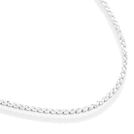 Dây Chuyền Bạc Unisex Mạ Vàng Trắng AvaJi AVJ.N000229.00 Màu Bạc