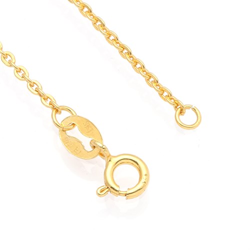 Dây Chuyền Bạc Nữ Đính Đá Mạ Vàng 18K AvaJi AVJ.N000234.00 Màu Vàng