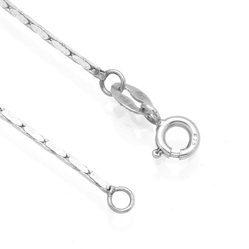 Dây Chuyền Bạc Nữ Mạ Vàng Trắng AvaJi AVJ.N000235.00 Màu Bạc