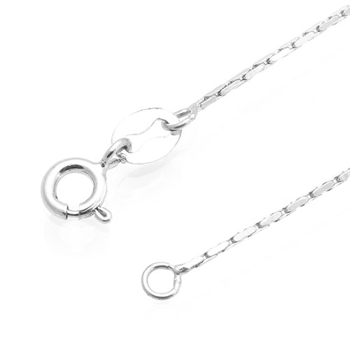 Dây Chuyền Bạc Nữ Mạ Vàng Trắng AvaJi AVJ.N000246.00 Màu Bạc