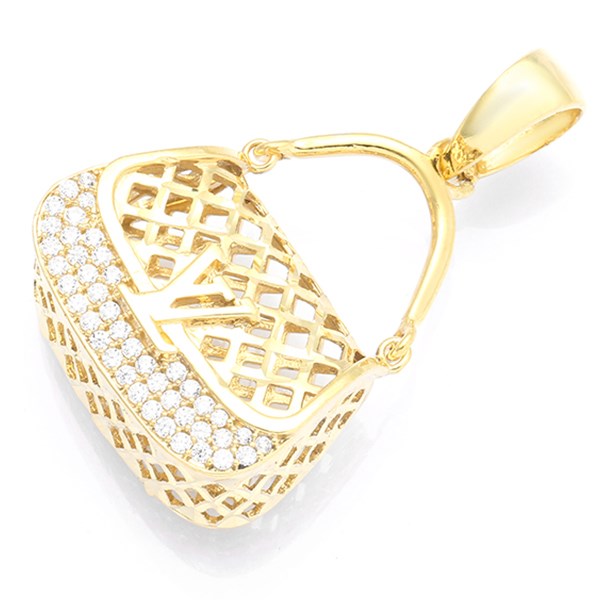 Mặt Dây Chuyền Bạc Nữ Đính Đá Mạ Vàng 18K AvaJi AVJ.P000009.00