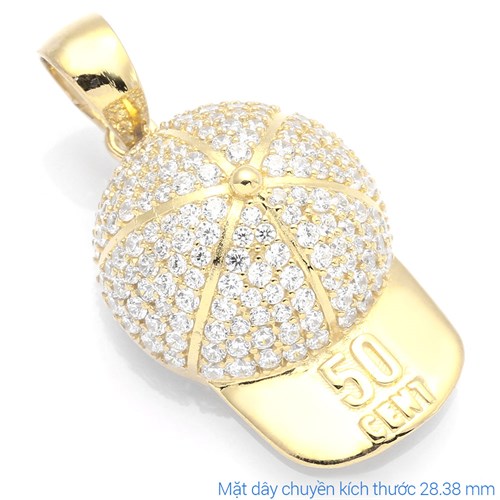 Mặt Dây Chuyền Bạc Nữ Đính Đá Mạ Vàng 18K AvaJi AVJ.P000013.00 Màu Vàng