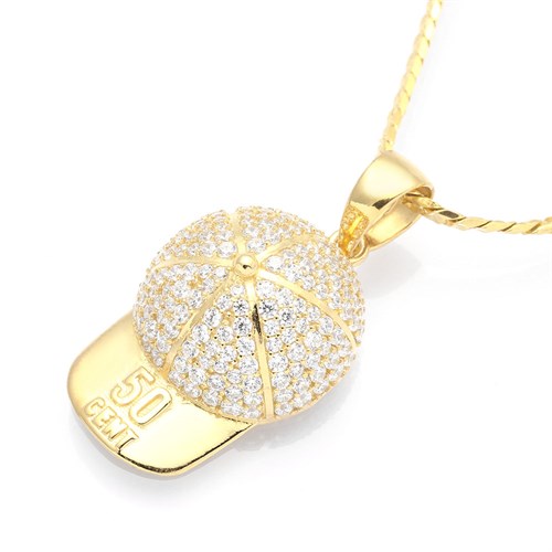 Mặt Dây Chuyền Bạc Nữ Đính Đá Mạ Vàng 18K AvaJi AVJ.P000013.00 Màu Vàng