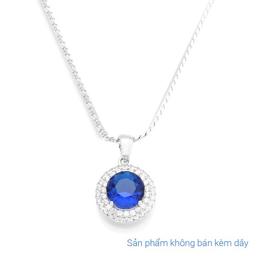 Mặt Dây Chuyền Bạc Nữ Đính Đá Mạ Vàng Trắng AvaJi AVJ.P000022.00 Màu Bạc