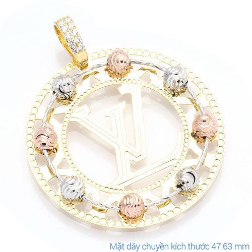 Mặt Dây Chuyền Bạc Nữ Đính Đá Mạ Vàng 18K AvaJi AVJ.P000036.00 Màu Vàng