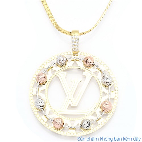 Mặt Dây Chuyền Bạc Nữ Đính Đá Mạ Vàng 18K AvaJi AVJ.P000036.00 Màu Vàng