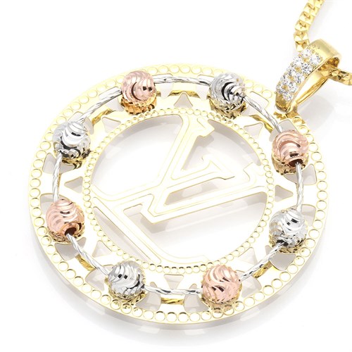 Mặt Dây Chuyền Bạc Nữ Đính Đá Mạ Vàng 18K AvaJi AVJ.P000036.00 Màu Vàng