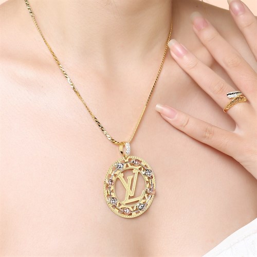 Mặt Dây Chuyền Bạc Nữ Đính Đá Mạ Vàng 18K AvaJi AVJ.P000036.00 Màu Vàng