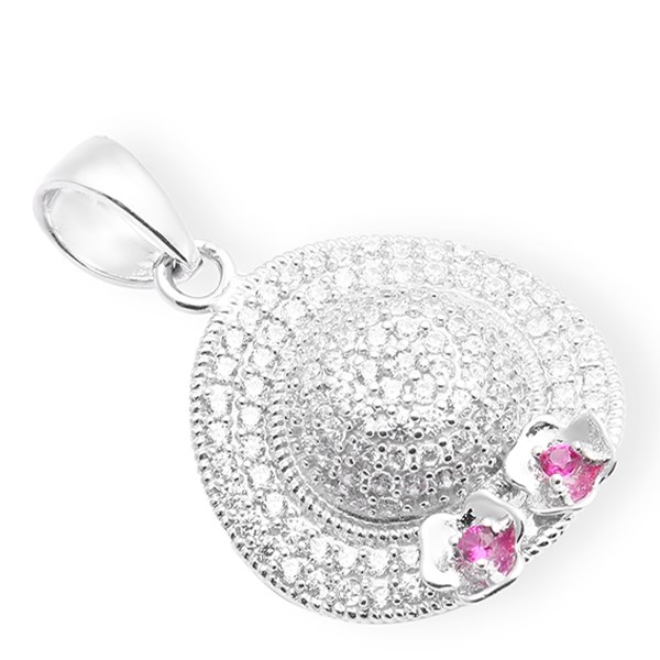 Mặt Dây Chuyền Bạc Nữ Đính Đá Mạ Vàng Trắng AvaJi AVJ.P000042.00