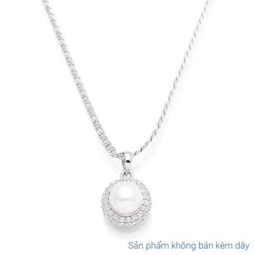 Mặt Dây Chuyền Bạc Nữ Ngọc Trai Mạ Vàng Trắng AvaJi AVJ.P000064.00 Màu Bạc