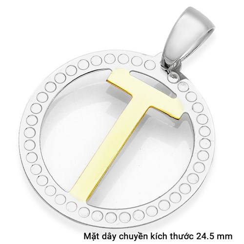 Mặt Dây Chuyền Bạc Nữ Đính Đá Mạ Vàng Trắng AvaJi AVJ.P000066.00 Màu Bạc