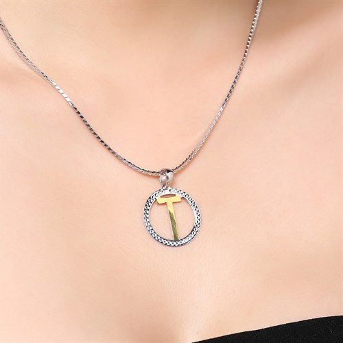 Mặt Dây Chuyền Bạc Nữ Đính Đá Mạ Vàng Trắng AvaJi AVJ.P000066.00 Màu Bạc