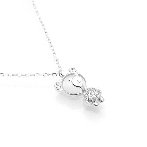 Dây Chuyền Hợp Kim Nữ Đính Đá AvaJi AVJ.N000267.00 Màu Bạc