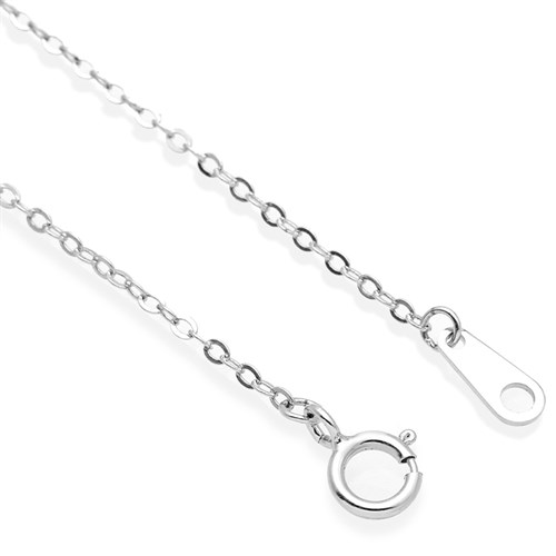 Dây Chuyền Hợp Kim Nữ Đính Đá AvaJi AVJ.N000268.00 Màu Bạc