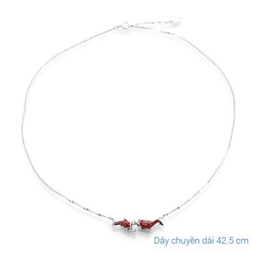 Dây Chuyền Hợp Kim Nữ Đính Đá AvaJi AVJ.N000269.00 Màu Bạc