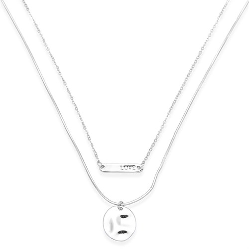 Dây Chuyền Hợp Kim Nữ AvaJi AVJ.N000274.00 Màu Bạc
