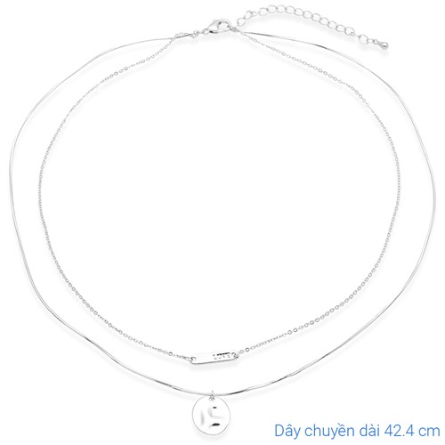 Dây Chuyền Hợp Kim Nữ AvaJi AVJ.N000274.00 Màu Bạc