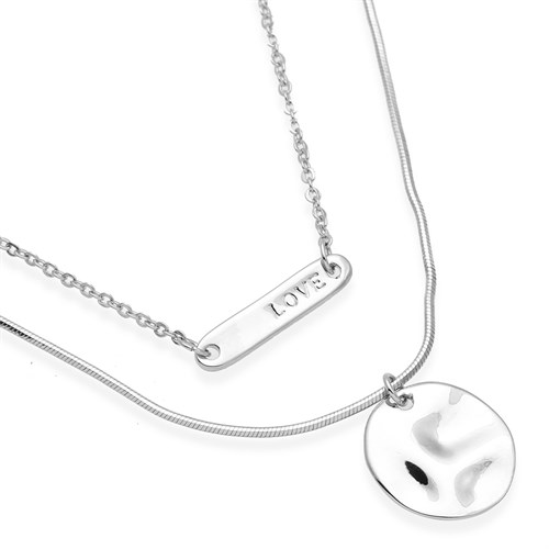 Dây Chuyền Hợp Kim Nữ AvaJi AVJ.N000274.00 Màu Bạc