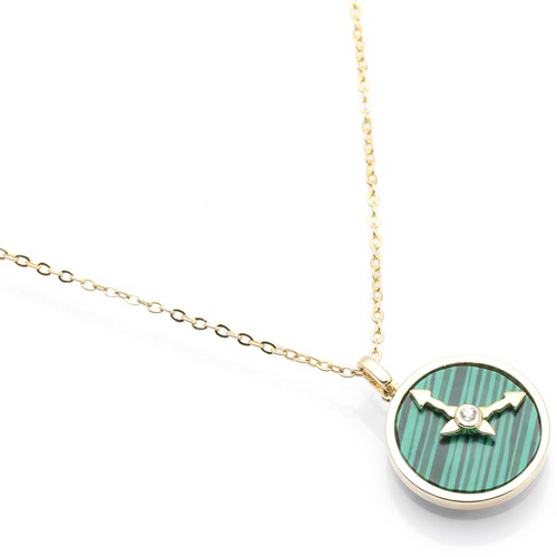 Dây Chuyền Hợp Kim Nữ Đính Đá AvaJi AVJ.N000288.00 Màu Vàng