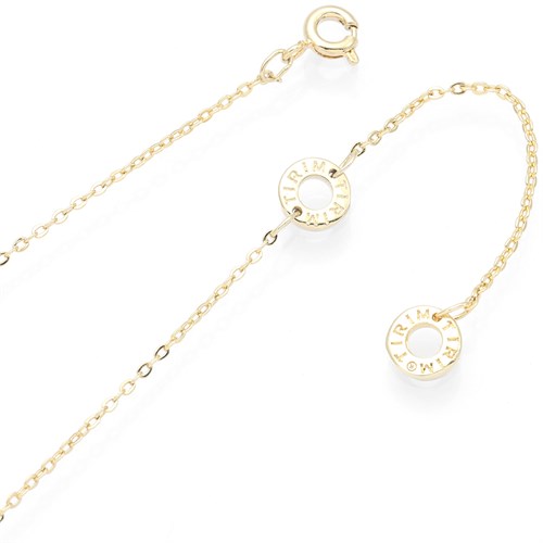 Dây Chuyền Hợp Kim Nữ Đính Đá AvaJi AVJ.N000288.00 Màu Vàng