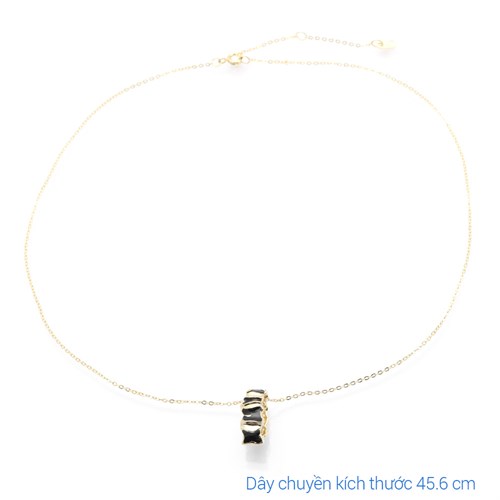 Dây Chuyền Hợp Kim Nữ Đính Đá AvaJi AVJ.N000296.00 Màu Vàng