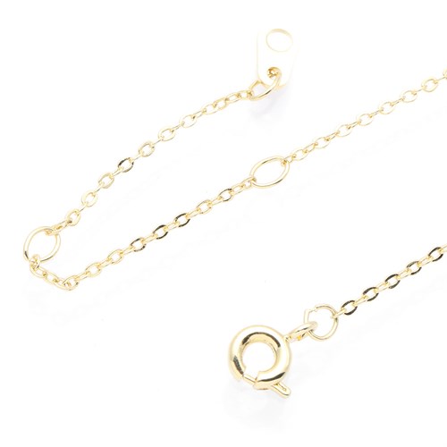 Dây Chuyền Hợp Kim Nữ Đính Đá AvaJi AVJ.N000296.00 Màu Vàng