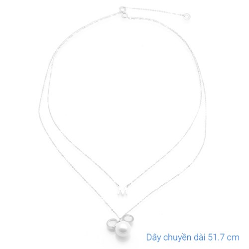 Dây Chuyền Hợp Kim Nữ Ngọc Trai AvaJi AVJ.N000301.00 Màu Bạc