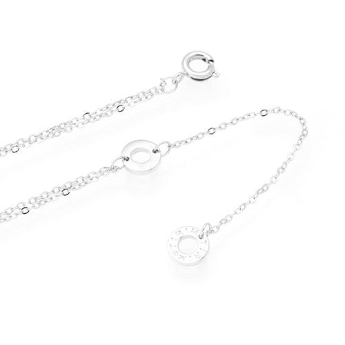 Dây Chuyền Hợp Kim Nữ Ngọc Trai AvaJi AVJ.N000301.00 Màu Bạc