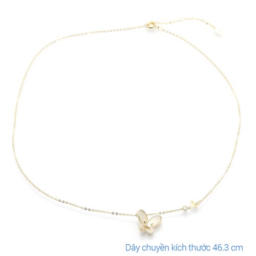 Dây Chuyền Hợp Kim Nữ Đính Đá AvaJi AVJ.N000306.00 Màu Vàng