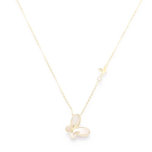 Dây Chuyền Hợp Kim Nữ Đính Đá AvaJi AVJ.N000306.00 Màu Vàng