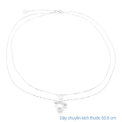 Dây Chuyền Hợp Kim Nữ Ngọc Trai AvaJi AVJ.N000309.00 Màu Bạc