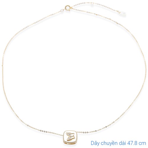 Dây Chuyền Hợp Kim Nữ Đính Đá AvaJi AVJ.N000311.00 Màu Vàng