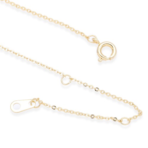 Dây Chuyền Hợp Kim Nữ Đính Đá AvaJi AVJ.N000311.00 Màu Vàng