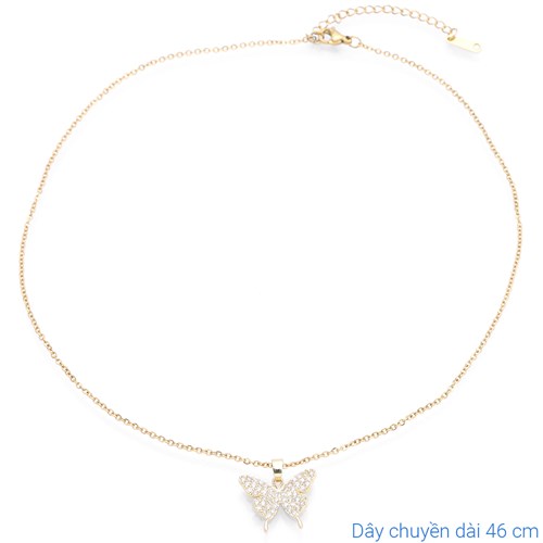 Dây Chuyền Hợp Kim Nữ Đính Đá AvaJi AVJ.N000315.00