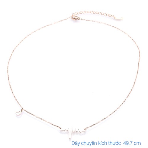 Dây Chuyền Hợp Kim Nữ AvaJi AVJ.N000318.00 Màu Vàng Hồng
