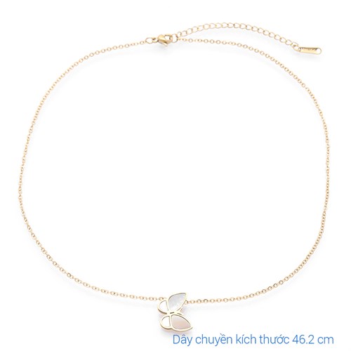 Dây Chuyền Hợp Kim Nữ Đính Đá AvaJi AVJ.N000333.00 Màu Vàng