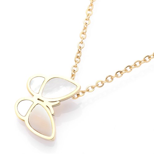 Dây Chuyền Hợp Kim Nữ Đính Đá AvaJi AVJ.N000333.00 Màu Vàng