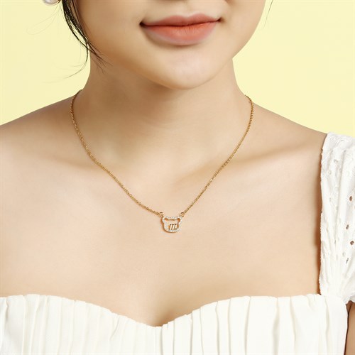 Dây Chuyền Hợp Kim Nữ Đính Đá AvaJi AVJ.N000353.00