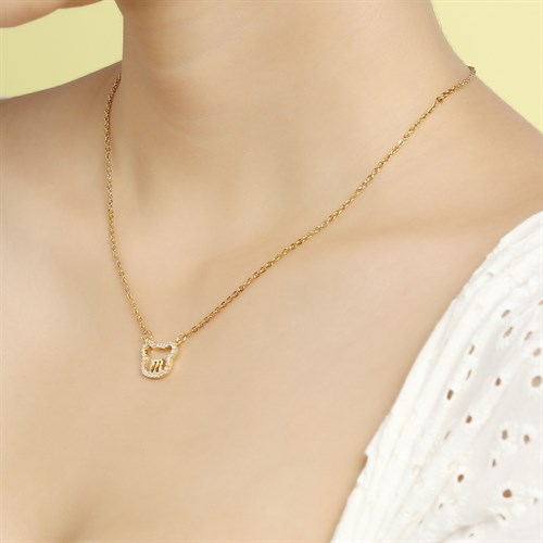 Dây Chuyền Hợp Kim Nữ Đính Đá AvaJi AVJ.N000353.00