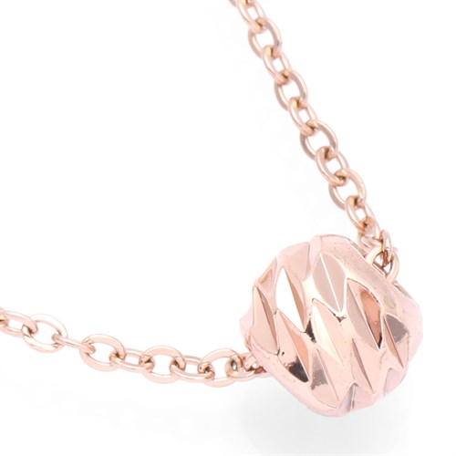 Dây Chuyền Hợp Kim Nữ Đính Đá AvaJi AVJ.N000361.00 Màu Vàng Hồng