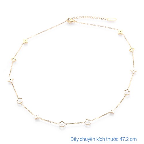 Dây Chuyền Hợp Kim Nữ Đính Đá AvaJi AVJ.N000366.00