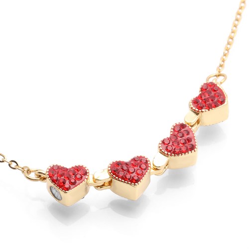 Dây Chuyền Hợp Kim Nữ Đính Đá AvaJi AVJ.N000371.00 Màu Vàng